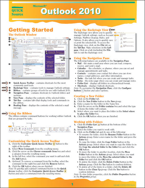 Outlook 2010 Quick Source Guide PDF