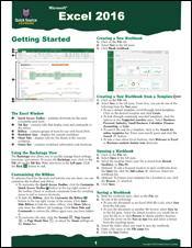 Excel 2016 Quick Source Guide - Quick Source Learning
