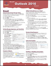 Outlook 2016 Advanced Quick Source Guide